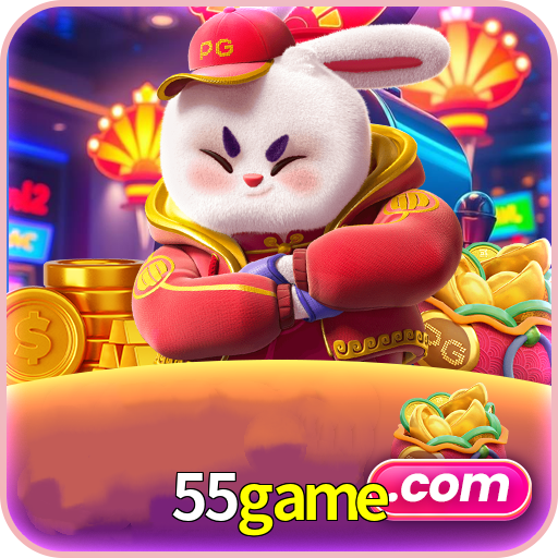 Imagem promocional da 55game mostrando a plataforma e suas vantagens
